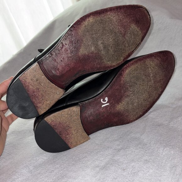 Mezlan Dress Shoes Mens 11.5 Black Leather Double Monk Strap Made in Spain - Picture 5 of 7